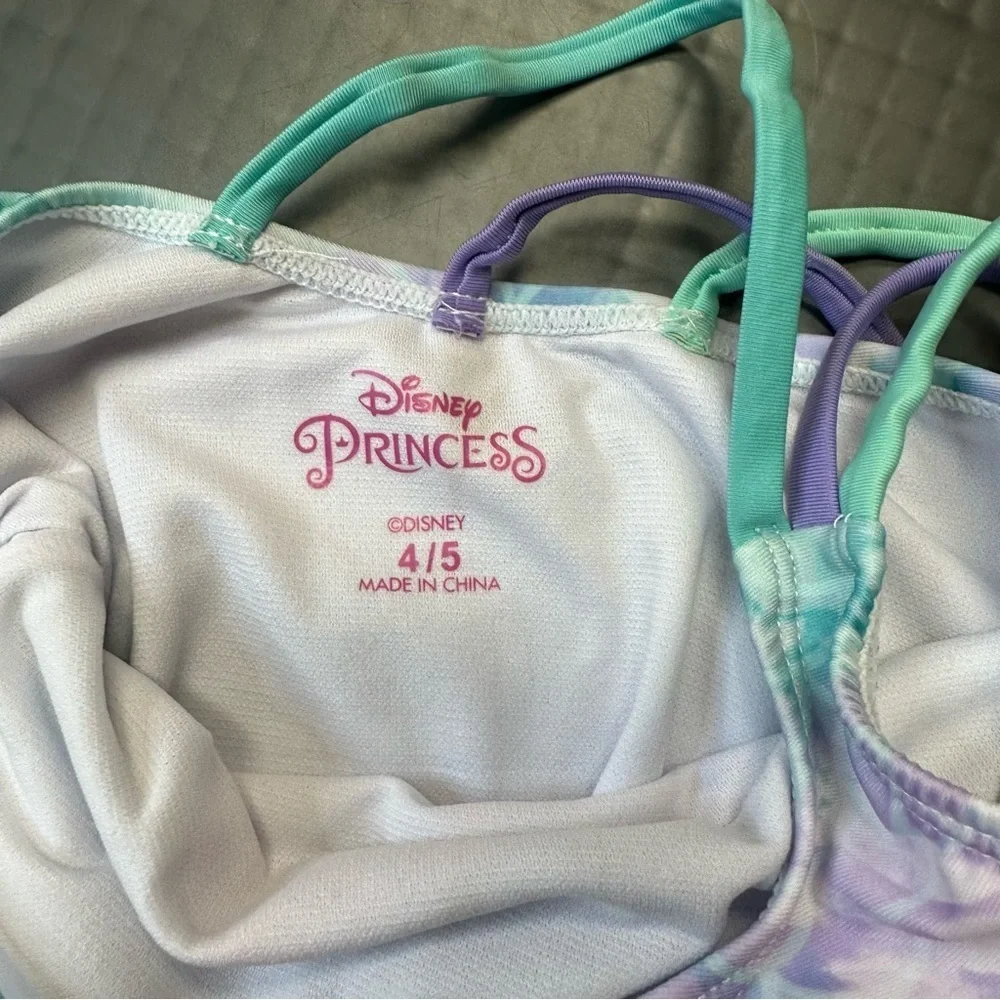 DISNEY PRINCESS LITTLE MERMAID GIRLS 4/5 ONE PIECE SWIMSUIT BATHING SUIT